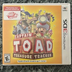 Nintendo Captain Toad Treasure Tracker Yellow Game Case